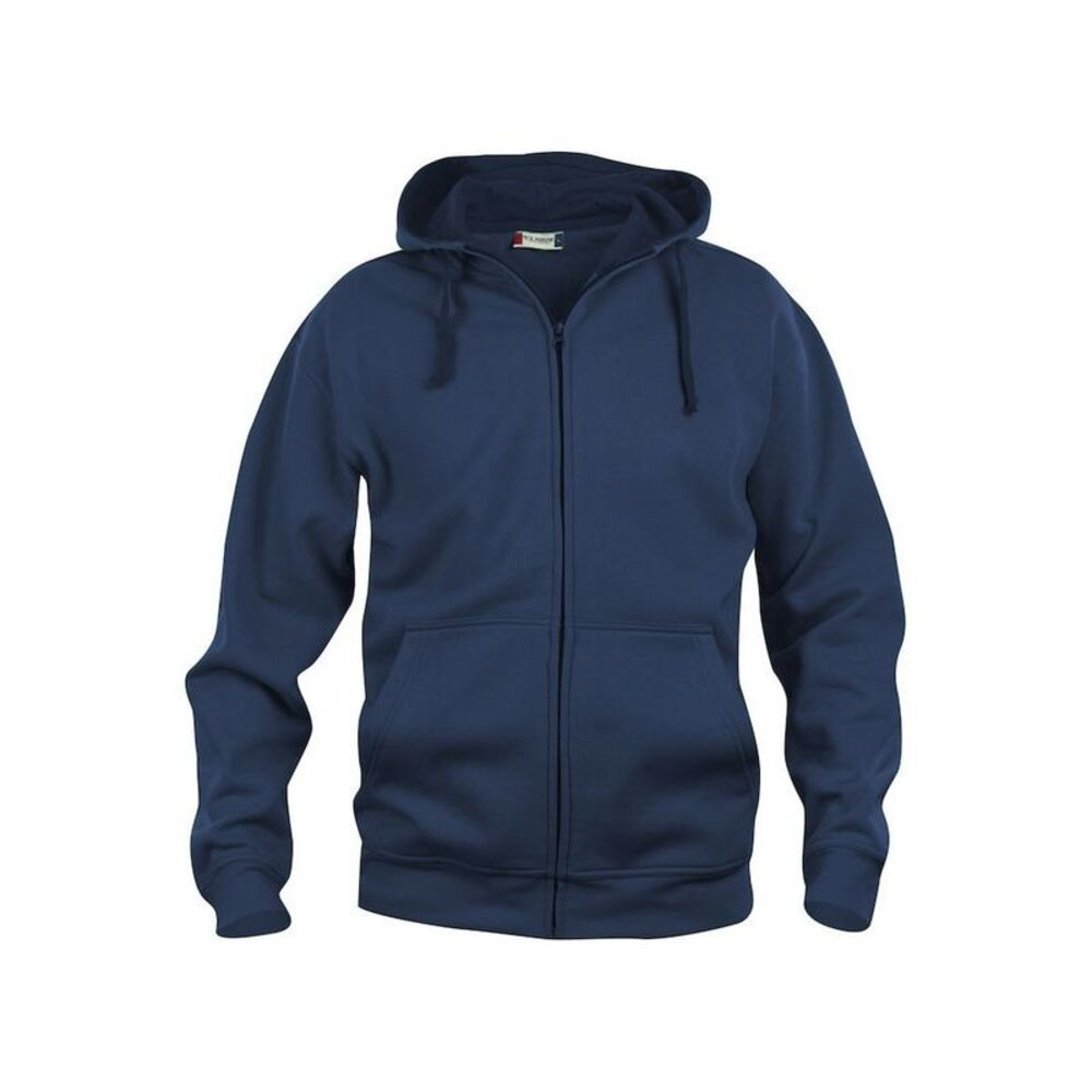 Clique Mens Basic Full Zip Hoodie / Dark Navy